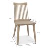 Dansk Spindle Dining Chair Oak Measurements