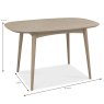 Dansk 4 Person Dining Table Oak Measurements