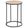 Seaford Round Side/Lamp Table Wild Oak