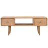 Jenson Coffee Table With 2 Drawers Light Oak