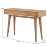 Jenson 1 Drawer Console Table Light Oak Dimensions