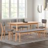 Jenson 6 Person Dining Table Light Oak Lifestyle