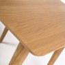 Jenson 2 Person Square Dining Table Light Oak Close Up