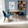 Jenson 4 Person Round Dining Table Light Oak