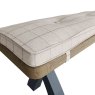 Hayley 3 Person Dining Bench Cushion Check Natural
