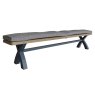 Hayley 3 Person Bench Cushion Check Grey v2