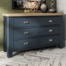 Hayley 3 + 3 Drawer Chest of Drawers Midnight Blue Lifestyle