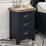 Hayley Small 3 Drawer Bedside Locker Midnight Blue Lifestyle