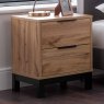 Bali 2 Drawer Bedside Locker Oak Lifestyle