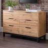 Bali 3 + 3 Drawer Chest of Drawers Oak Lifestyle