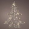 Indoor Micro LED Wire Christmas Tree Warm White 8cm x 33cm x 40cm