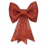 Decorative Bow With Glitter Red 40cm