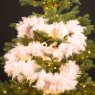 Decorative Feather Boa Blush Pink 5ft/150cm On tree