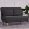 Camber 2 Seater Sofa Bed Fabric Charcoal/Dark Grey