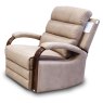 Michigan Reclining Armchair Faux Suede Beige