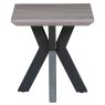 Manhattan Side/Lamp Table Grey Straight On