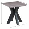 Manhattan Side/Lamp Table Grey Measurements