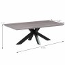 Manhattan Coffee Table Grey Measurements