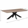 Manhattan Coffee Table Oak Dimensions