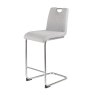 Rimini High Bar Stool Fabric Grey