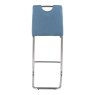 Rimini High Bar Stool Fabric Blue Back