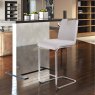 Rimini High Bar Stool Fabric Grey Lifestyle