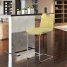 Rimini High Bar Stool Fabric Green Lifestyle