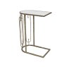 Estela Sofa Side/Lamp Table Marble & Antique Gold