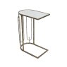 Estela Sofa Side/Lamp Table Mirrored & Antique Gold