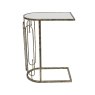 Estela Sofa Side/Lamp Table Mirrored & Antique Gold