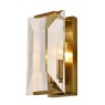 Eton Wall Light Single Crystal & Brass