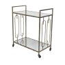 Mindy Brownes Estela Drinks Trolley Antique Brass Angled