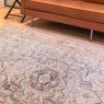Heritage 104 Rug 120cm x 170cm Sky Blue & Terracotta Lifestyle