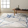 Calvin Klein River Flow 05 Rug 160cm x 221cm Ivory & Blue Lifestyle