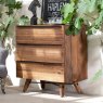 Roxy 3 Drawer Chest of Drawers Rustic Oak Lifestyle