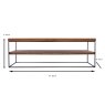 Neo Coffee Table Oak Measurements