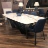 Basilico 10 Person Dining Table Carrara White