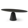 Contarini 8 Person Oval Dining Table Calcatta Noir