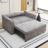 Jerpoint 2 Seater Sofa Bed Fabric Stone Open