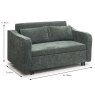 Jerpoint 2 Seater Sofa Bed Fabric Winter Moss Dimensions Closed