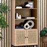Calia Bookcase With 2 Doors Oak Lifestyle