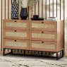 LifestylCalia 3 + 3 Drawer Chest of Drawers Oak e