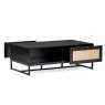 Calia Coffee Table Black Open