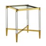 Marissa Square Side/Lamp Table Gold
