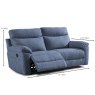 Torcello Manual Reclining 2 Seater Sofa Fabric Measurements