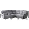Robson Electric Reclining 4+ Seater Corner Sofa With Console Fabric Light Grey Measurements
