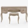 Camille Dressing Table/Desk & Bedroom Stool Set Limed Oak