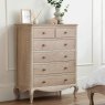 Camille 2 + 4 Drawer Chest of Drawers Limed Oak Lifestyle
