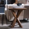 Hudson Square Side/Lamp Table Natural Oak Lifestyle
