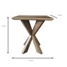 Hudson Square Side/Lamp Table Natural Oak Measurements